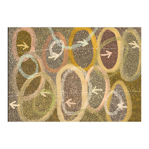 Multi-Coloured Yankirri Jukurrpa IV Printed Wall Art