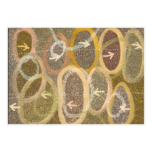 Multi-Coloured Yankirri Jukurrpa IV Printed Wall Art