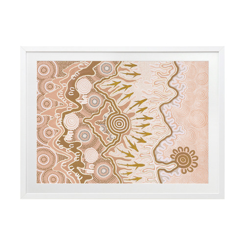 Blush Pink Birrbay Connection Printed Wall Art