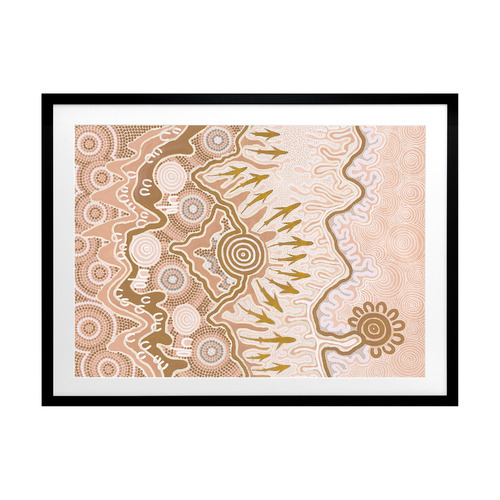 Blush Pink Birrbay Connection Printed Wall Art
