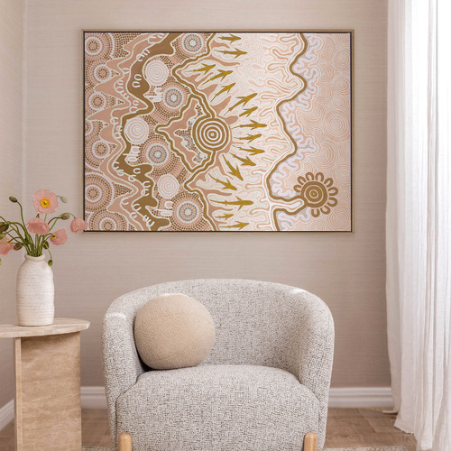 Blush Pink Birrbay Connection Printed Wall Art