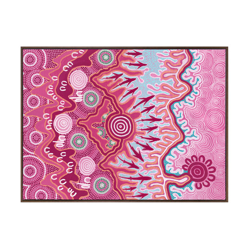 Dark Pink Birrbay Connection Printed Wall Art
