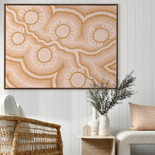 Neutral Connection to the River Printed Wall Art