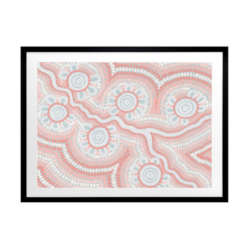 Blush Pink Connection to the River Printed Wall Art