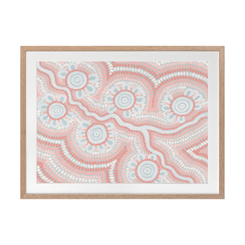 Blush Pink Connection to the River Printed Wall Art