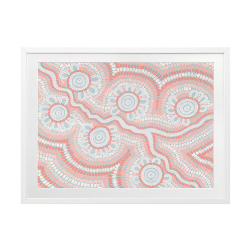 Blush Pink Connection to the River Printed Wall Art
