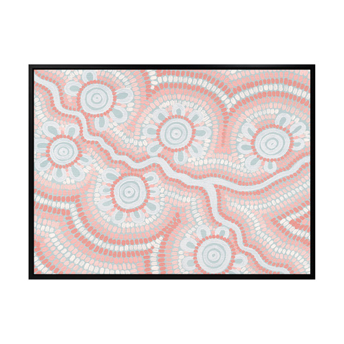 Blush Pink Connection to the River Printed Wall Art
