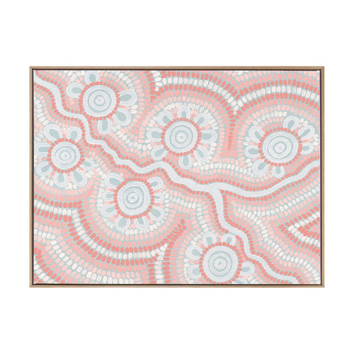 Blush Pink Connection to the River Printed Wall Art