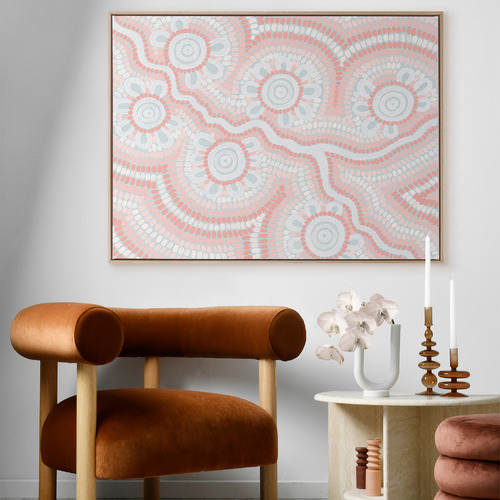 Blush Pink Connection to the River Printed Wall Art