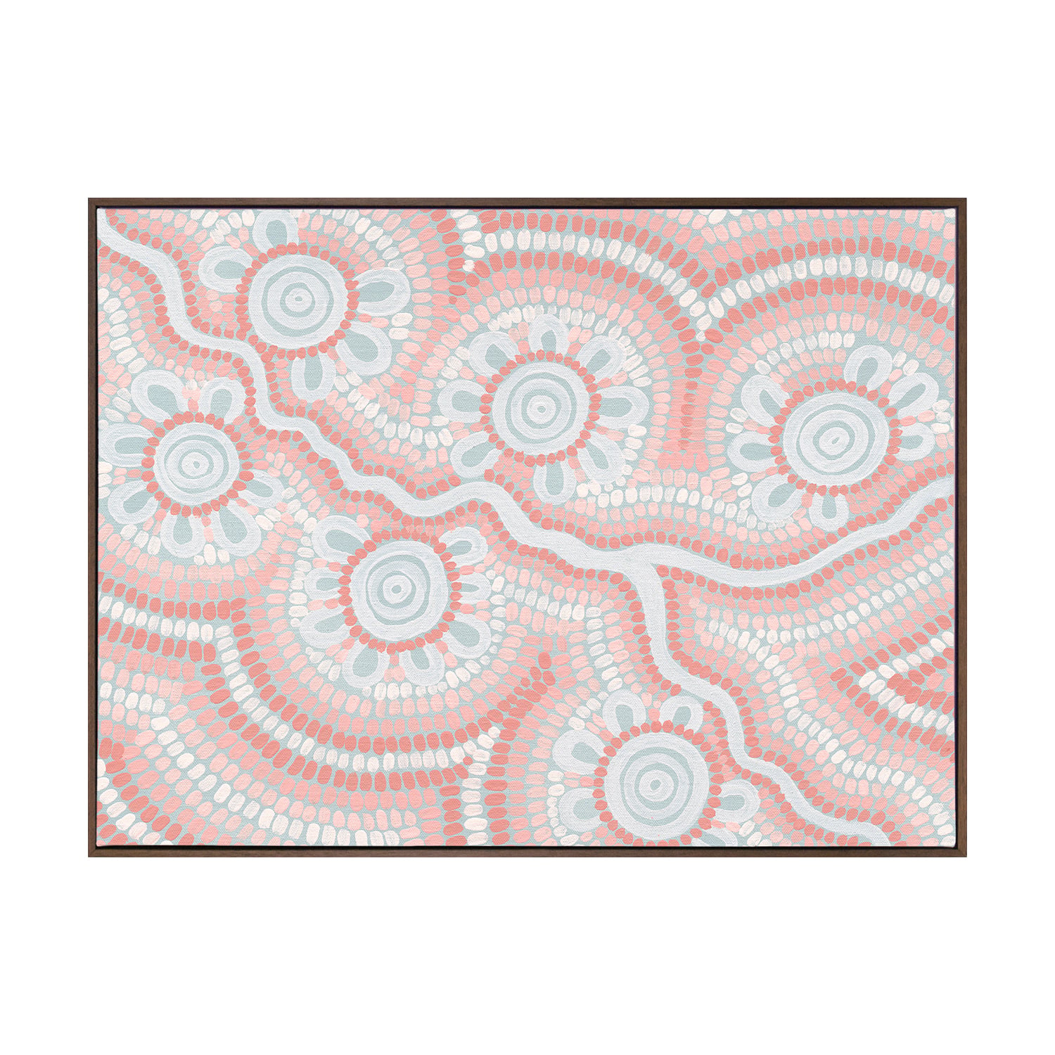Blush Pink Connection to the River Printed Wall Art