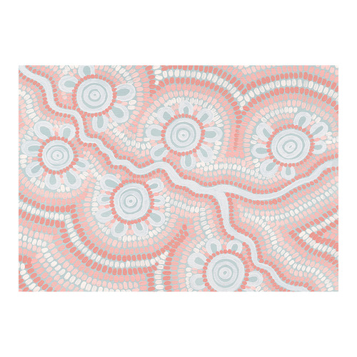 Blush Pink Connection to the River Printed Wall Art