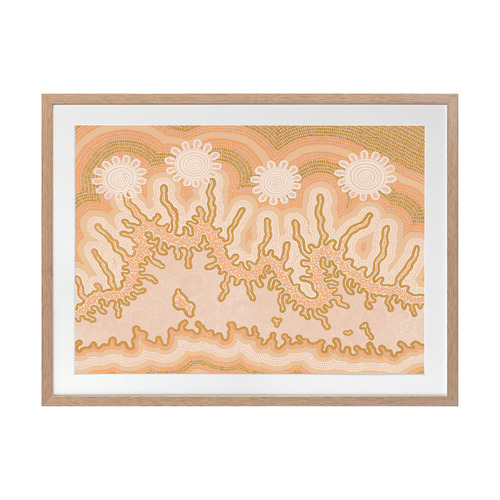 Mustard Spiritual Connection Printed Wall Art