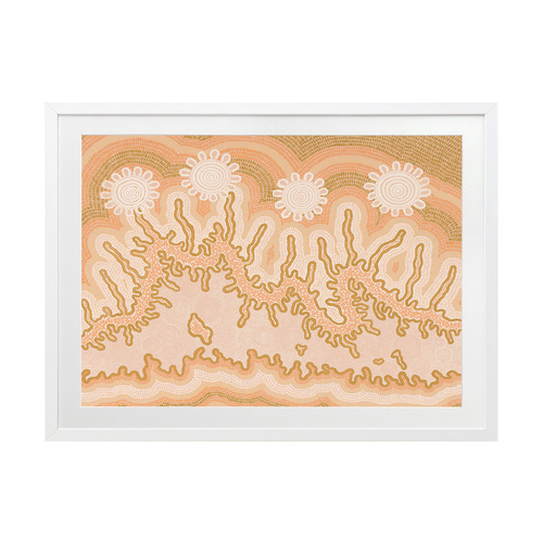 Mustard Spiritual Connection Printed Wall Art