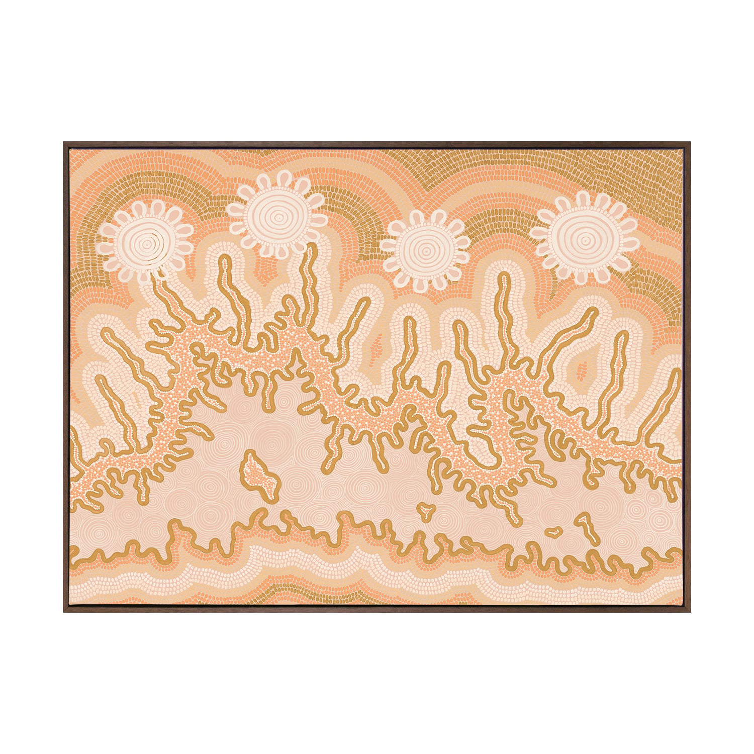 Mustard Spiritual Connection Printed Wall Art