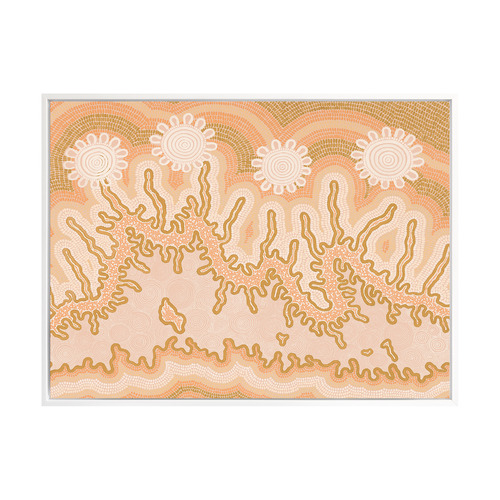 Mustard Spiritual Connection Printed Wall Art