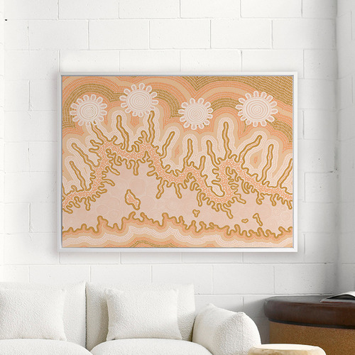 Mustard Spiritual Connection Printed Wall Art