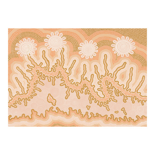 Mustard Spiritual Connection Printed Wall Art