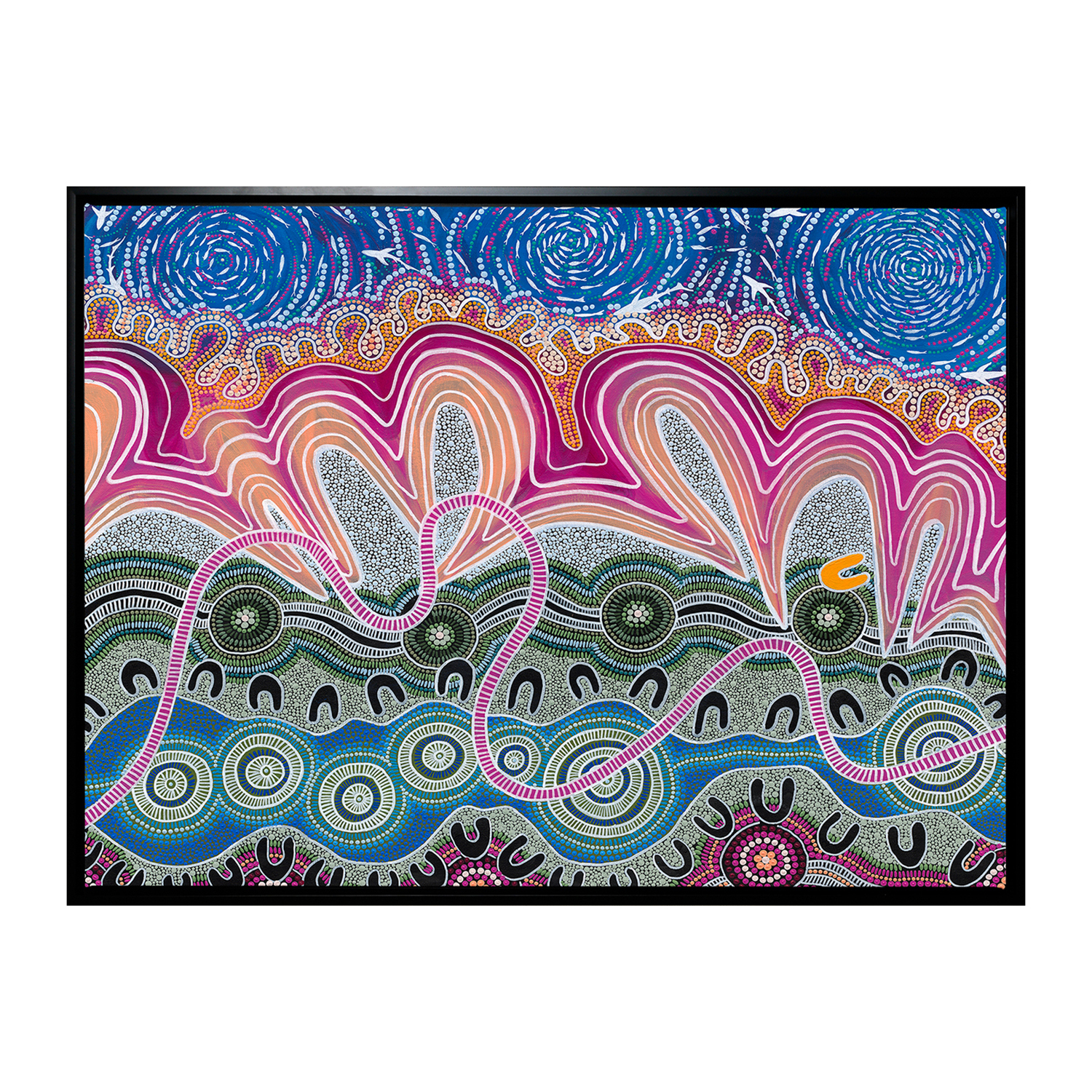 Multi-Colour Mullet Run Canvas Wall Art