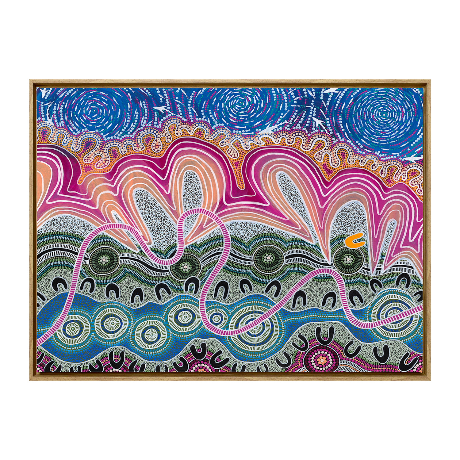 Multi-Colour Mullet Run Canvas Wall Art