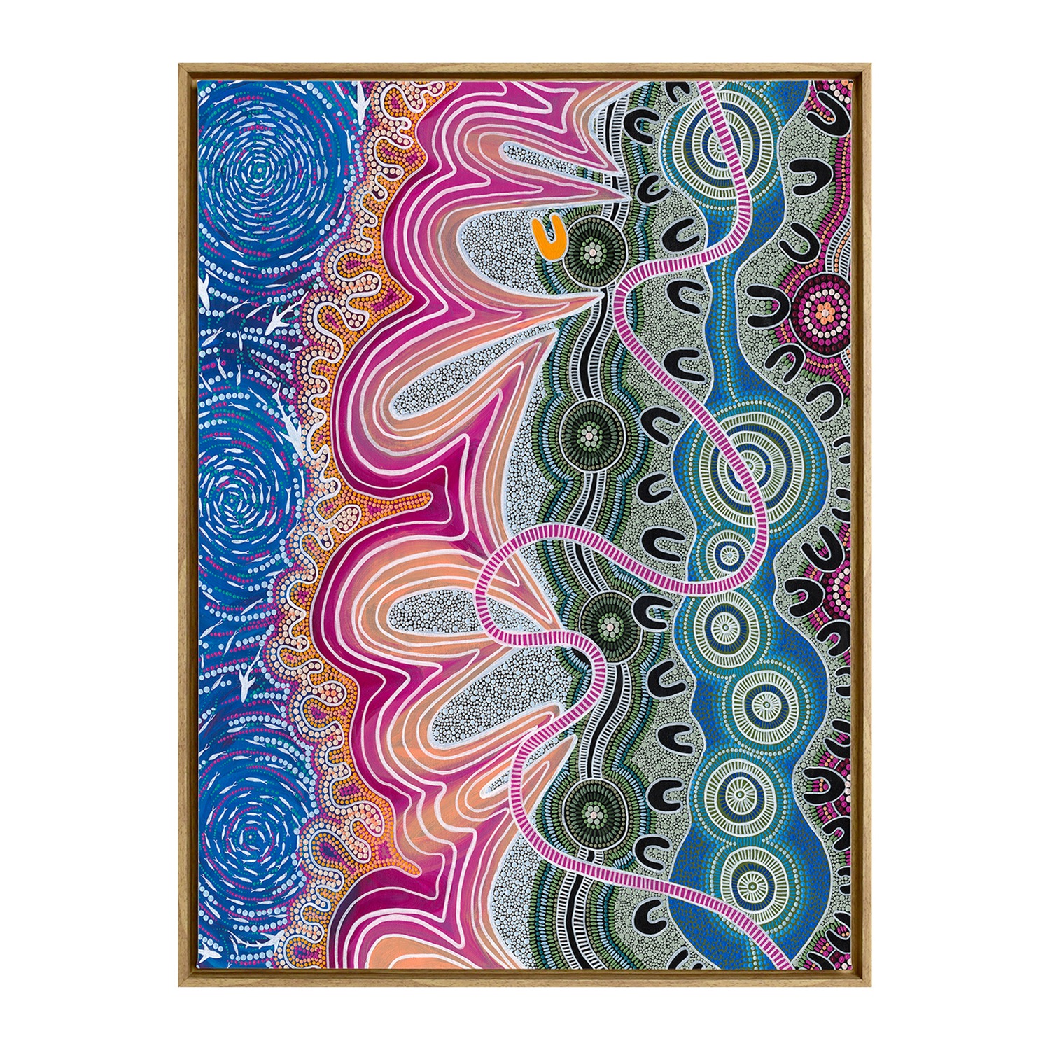 Multi-Colour Mullet Run Canvas Wall Art