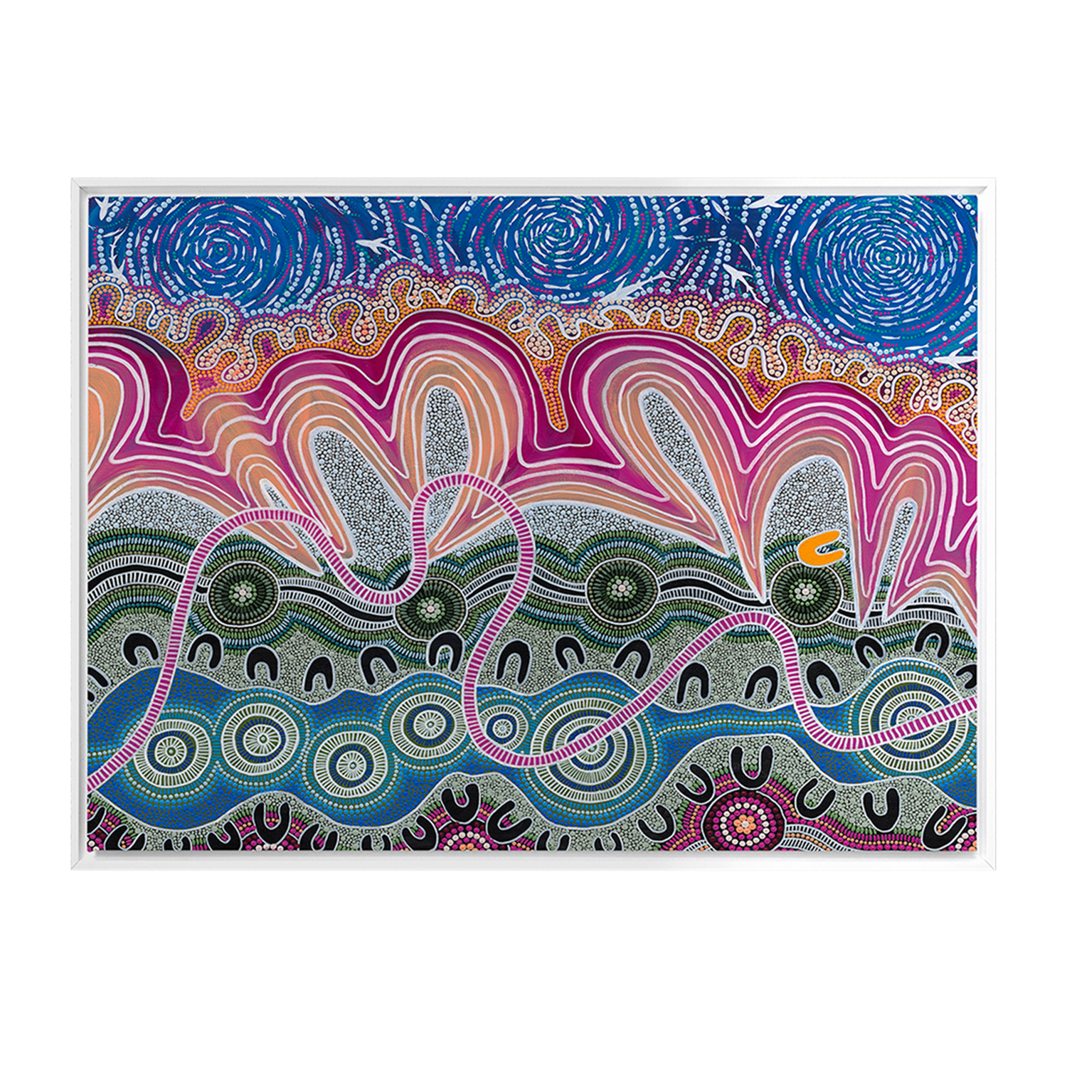 Multi-Colour Mullet Run Canvas Wall Art