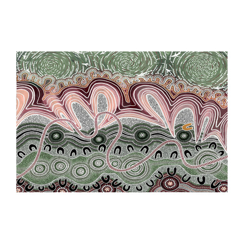 Green Mullet Run Canvas Wall Art