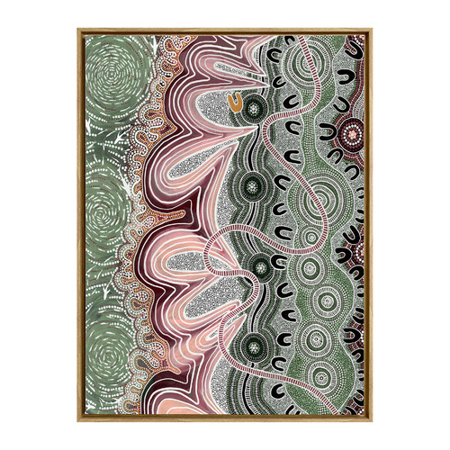 Green Mullet Run Canvas Wall Art