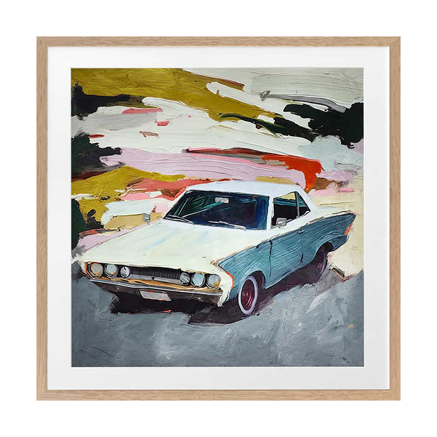 Vintage Car I Printed Wall Art