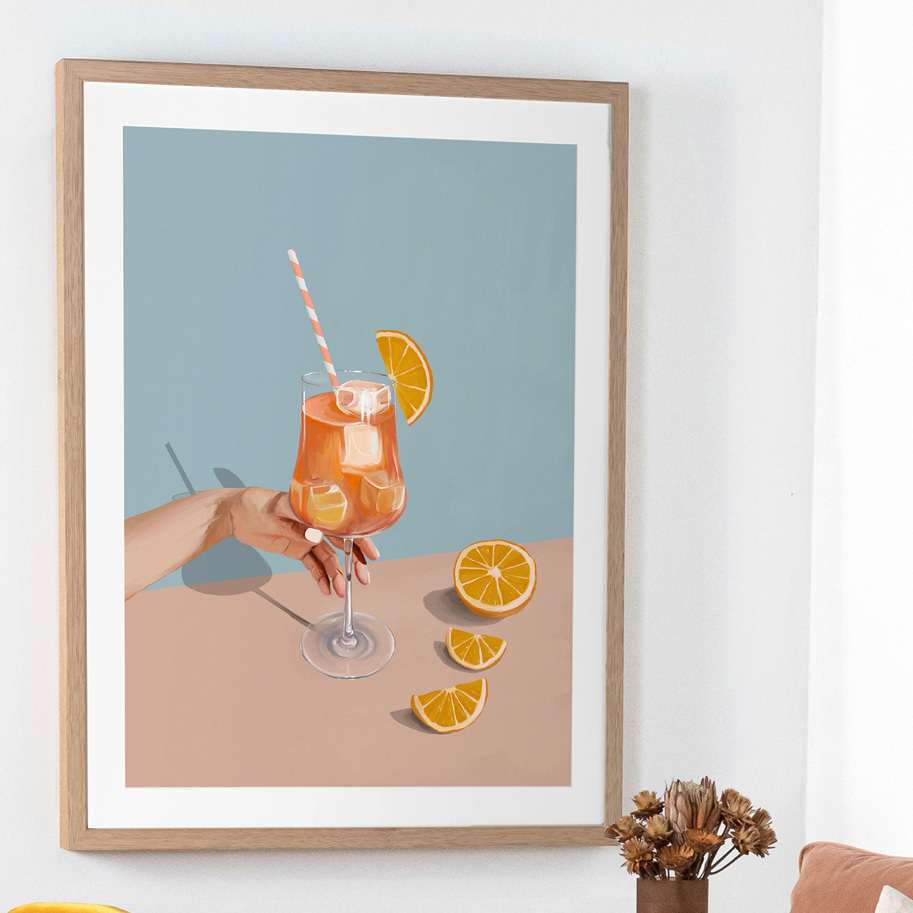 Campari Spritz Printed Wall Art