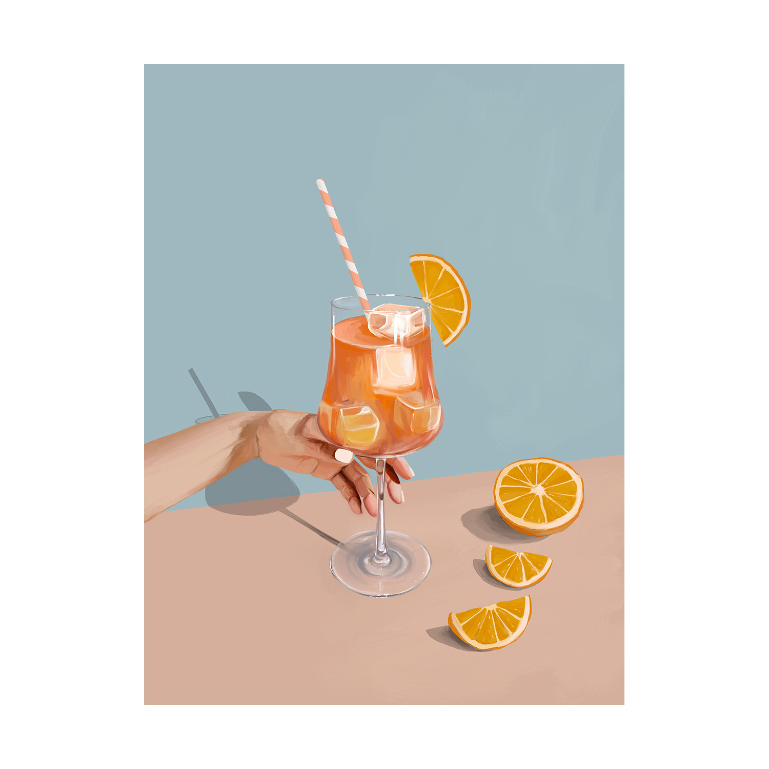 Campari Spritz Printed Wall Art