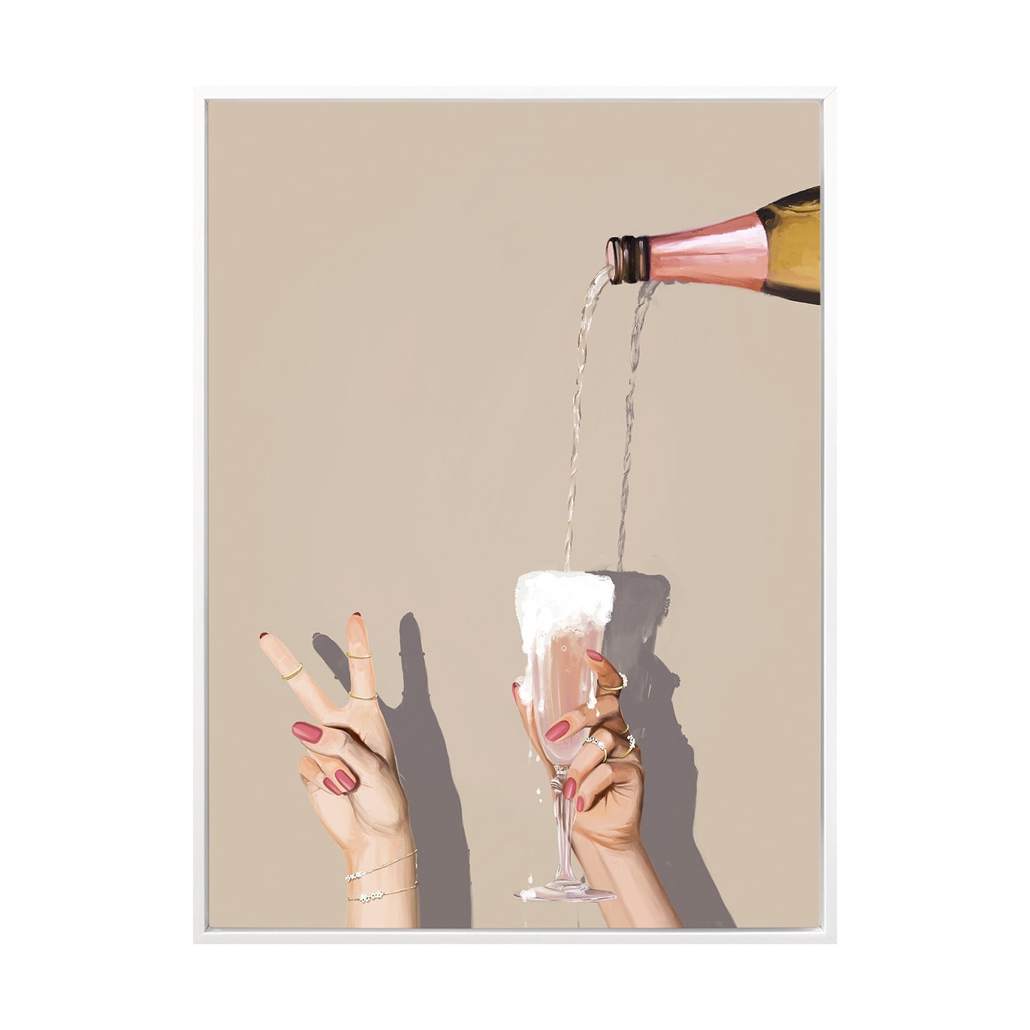 Champagne Showers Printed Wall Art