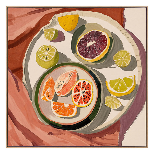 Sun-Soaked Fruit Canvas Wall Art