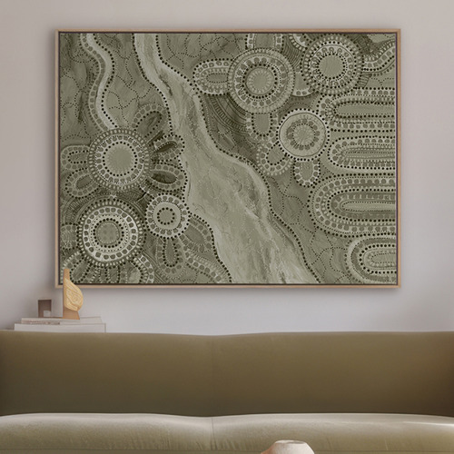 Green Bila III Canvas Wall Art