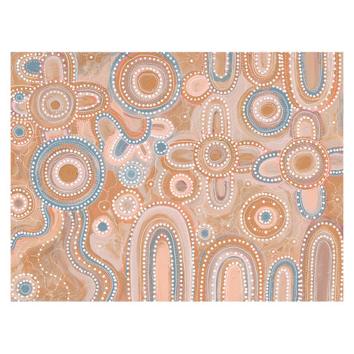 Blush Pink Yinaagang Canvas Wall Art