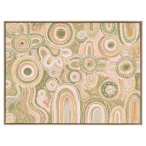 Multicolour Yinaagang Canvas Wall Art