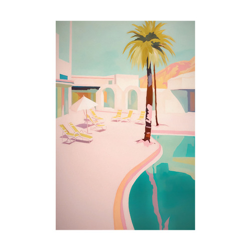 Pastel Paradise Canvas Wall Art | Temple & Webster