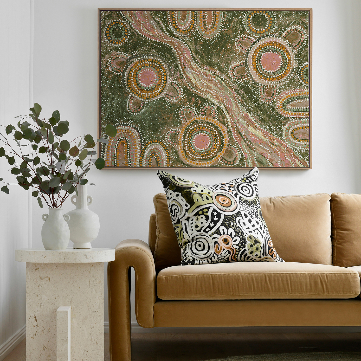 Marrambidya-Bila-Green-Printed-Wall-Art