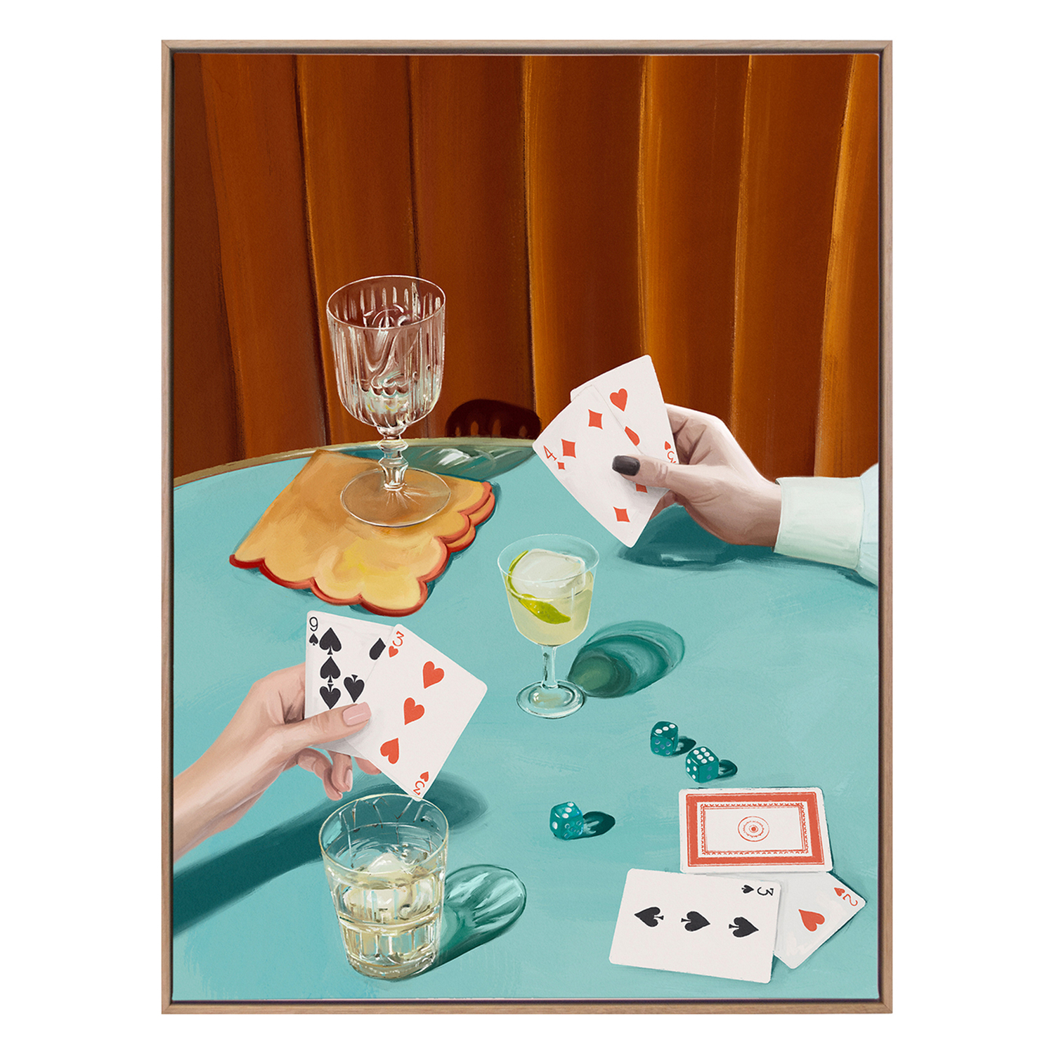 Deal Me In Canvas Wall Art