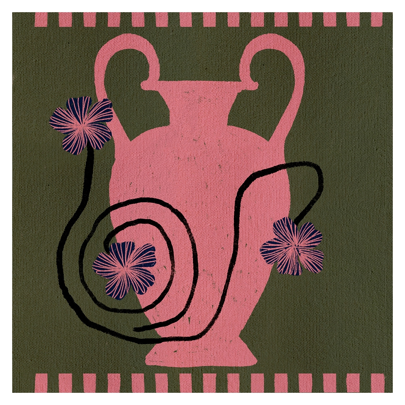 Out of Vase Blooms I Canvas Wall Art