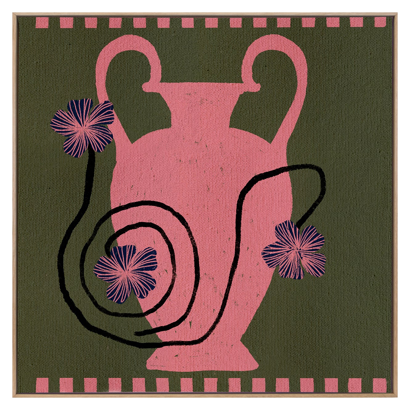 Out of Vase Blooms I Canvas Wall Art