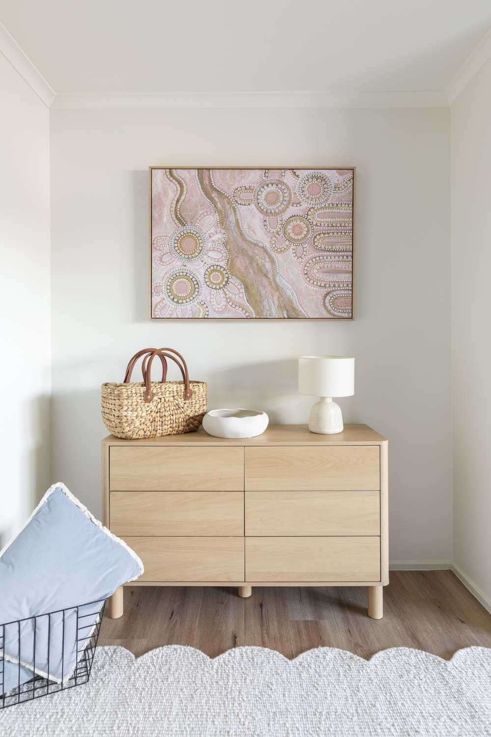 Blush Pink Bila III Canvas Wall Art