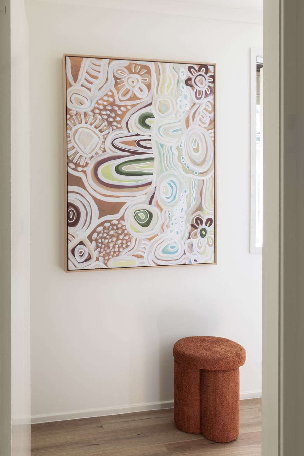River Country Tan Canvas Wall Art