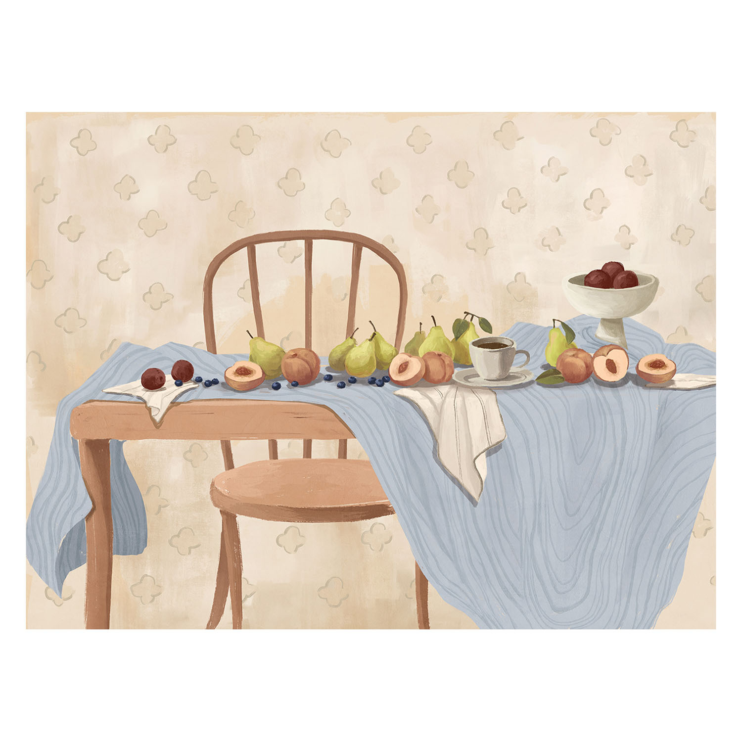 The Quiet Table Canvas Wall Art
