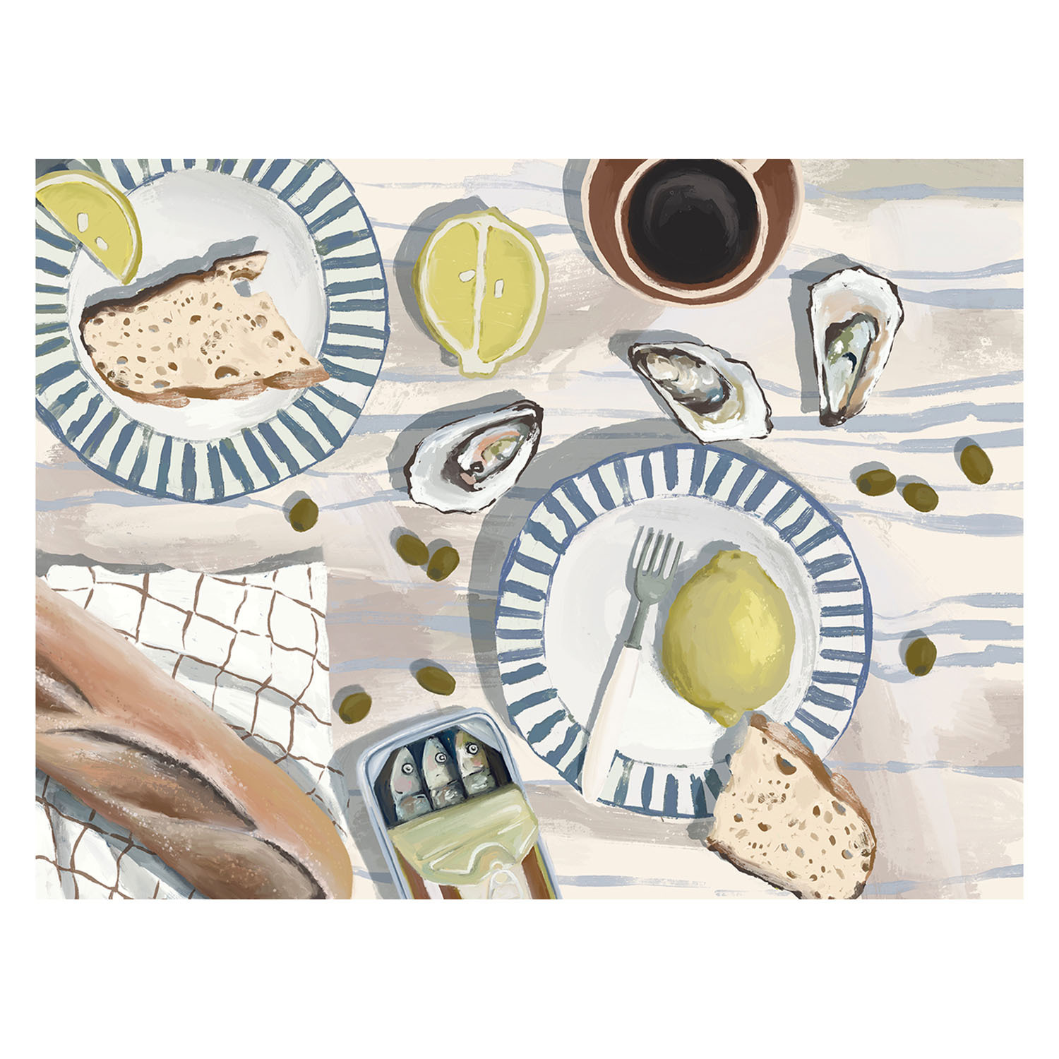 Bread & Brine Canvas Wall Art