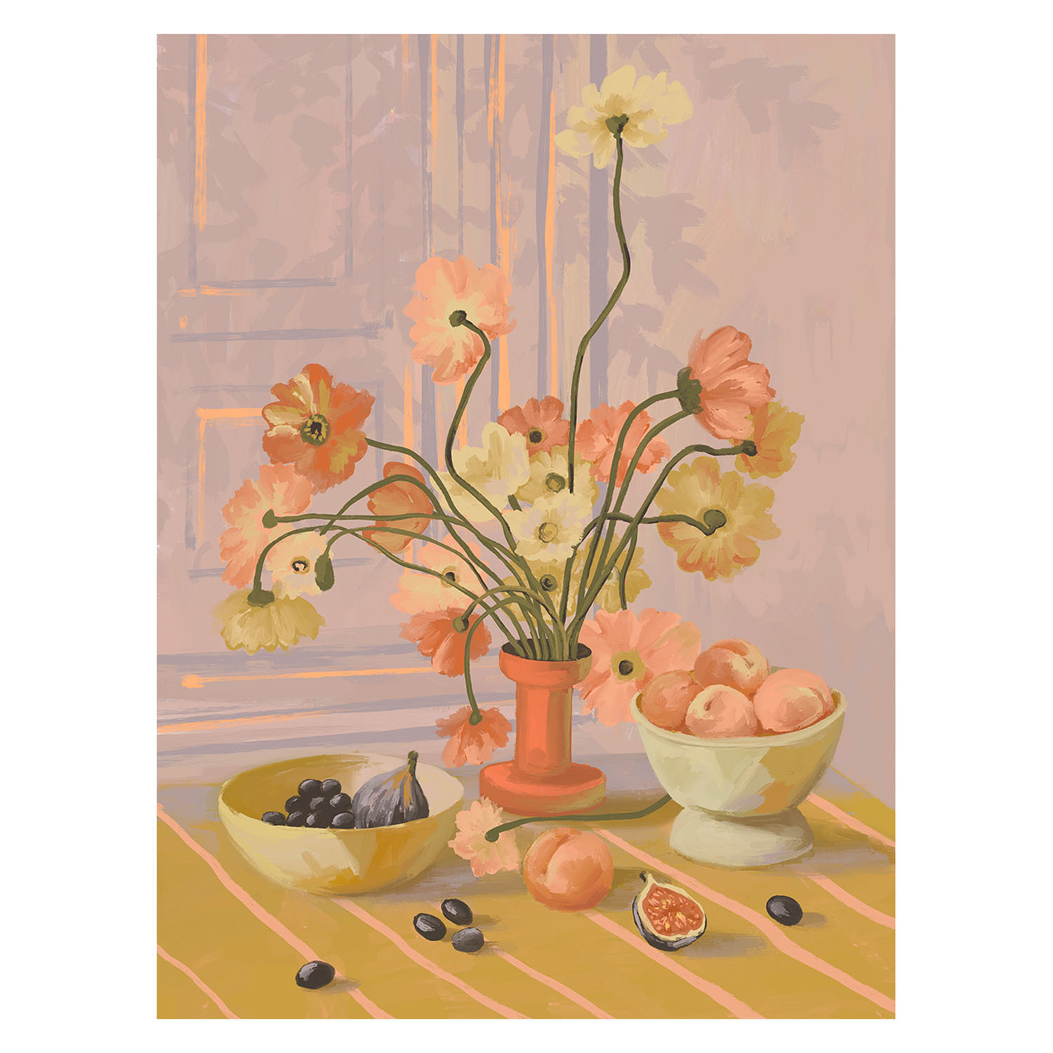 Poppies & Figs Canvas Wall Art