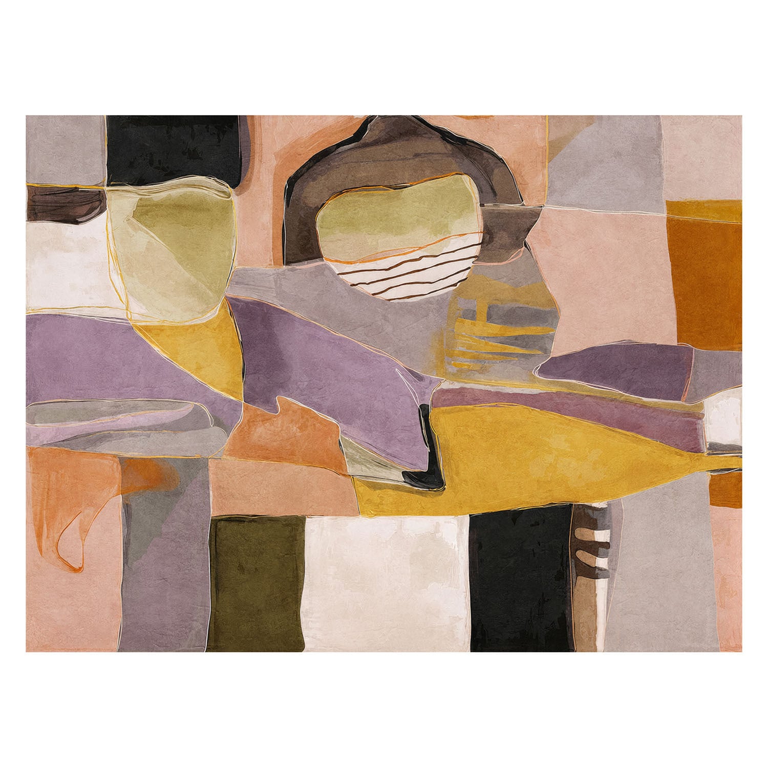 Held Shapes II Canvas Wall Art