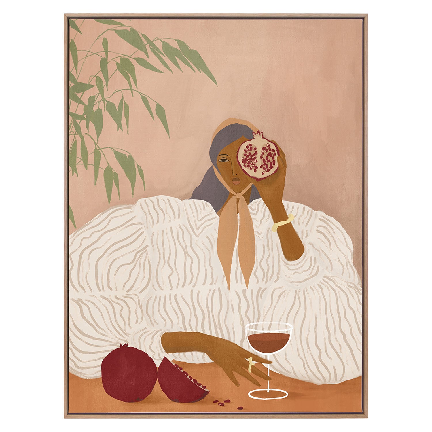 Andrea, Red Notes Canvas Wall Art