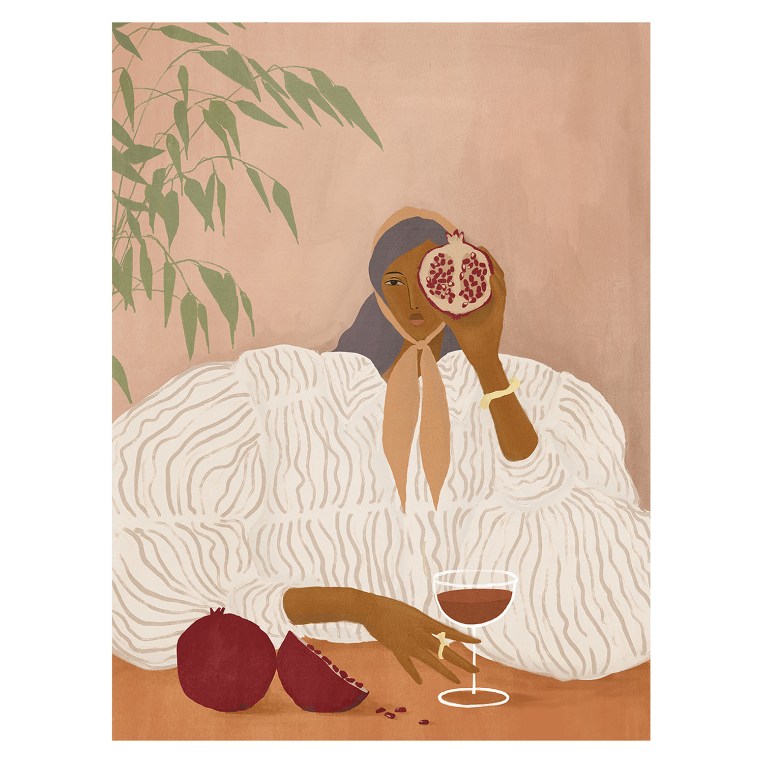 Andrea, Red Notes Canvas Wall Art