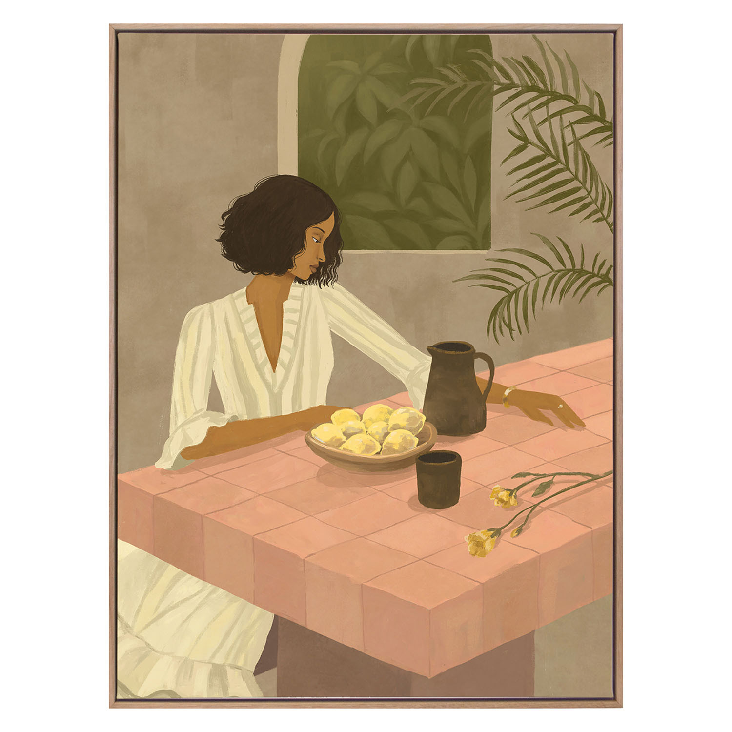 Ara & Lemons Canvas Wall Art