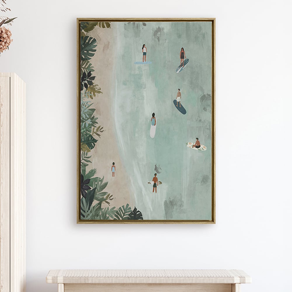 Surf School Canvas Wall Art